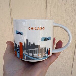 Starbucks Coffee Chicago You Are Here Mug Multicolor 14oz Travel Souvenir City